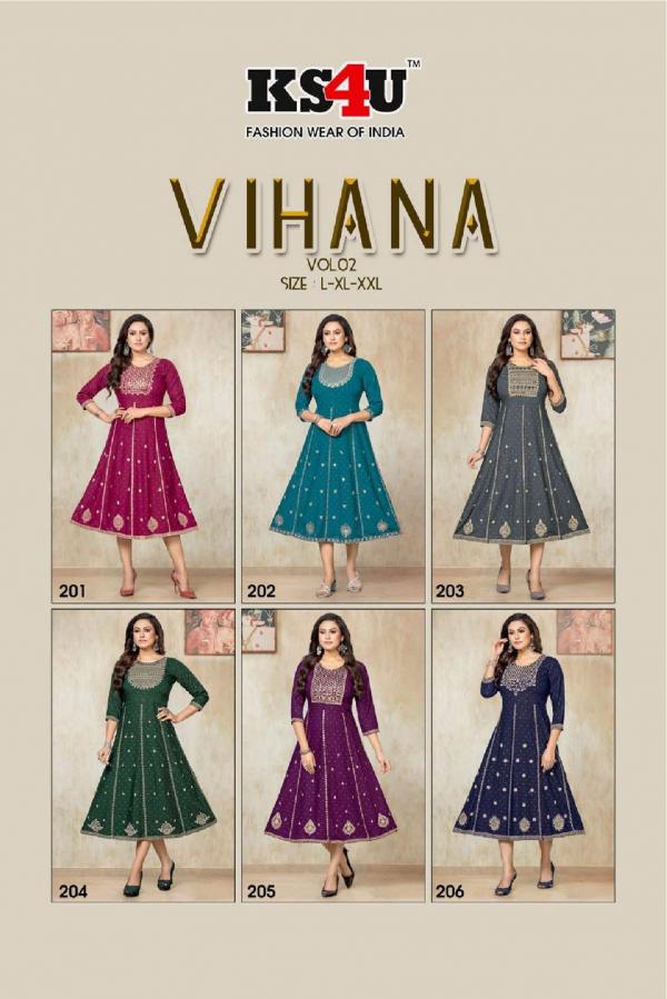 Ks4u Vihana Vol 2 Fancy Designer Exclusive Kurti Collecttion